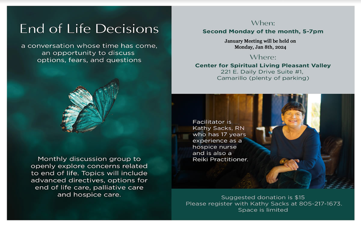 Kathy Sacks End Of Life Discussion at CSL Pleasant Valley