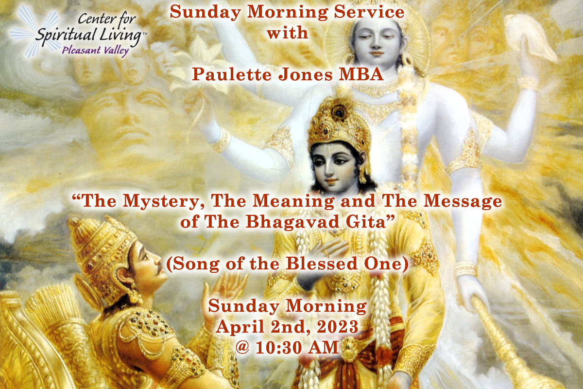 Paulette Jones speaks on The Bhagavad Gita